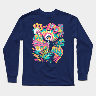 Anime Long Sleeve T-Shirt - Psychedelic 100 by Ilustrata